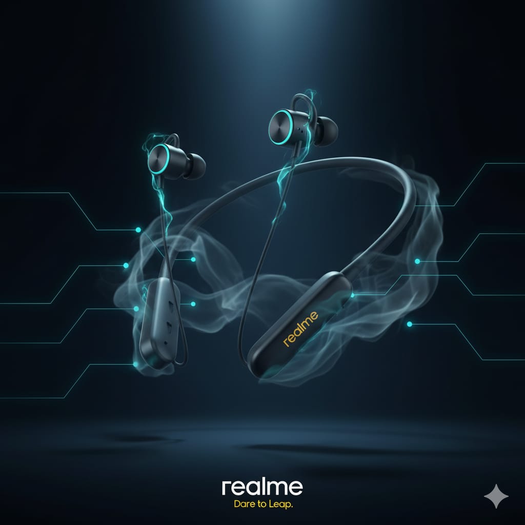 Realme Wireless 3 Neo Bluetooth Neckband Earphones